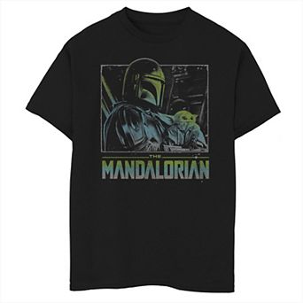 Boys 6-20 Star Wars: The Mandalorian & The Child aka Baby Yoda Color Pop Poster Graphic Tee