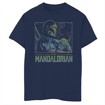 Boys 6-20 Star Wars: The Mandalorian & The Child aka Baby Yoda Color Pop Poster Graphic Tee