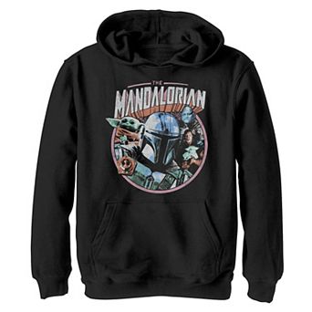 Boys 4-20 Star Wars: The Mandalorian Group Shot Pop Graphic Hoodie