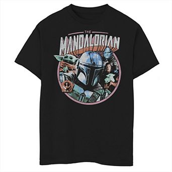 Boys 8-20 Star Wars: The Mandalorian Group Shot Pop Graphic Tee