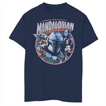 Boys 8-20 Star Wars: The Mandalorian Group Shot Pop Graphic Tee