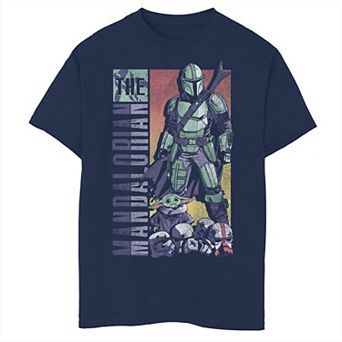 Boys 6-20 Star Wars: The Mandalorian & The Child aka Baby Yoda Comic Cover Pop Graphic Tee