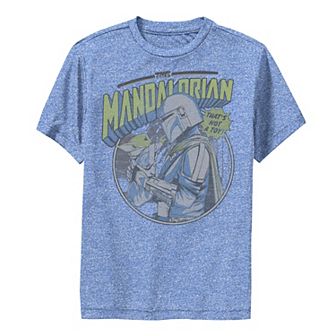 Boys 8-20 Star Wars: The Mandalorian & The Child aka Baby Yoda That's Not A Toy Hold Performance Graphic Tee