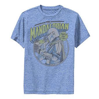 Boys 8-20 Star Wars: The Mandalorian & The Child aka Baby Yoda That's Not A Toy Hold Performance Graphic Tee