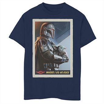 Boys 6-20 Star Wars: The Mandalorian Where He Goes Poster Graphic Tee
