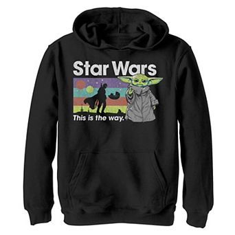 Boys 4-20 Star Wars: The Mandalorian & The Child aka Baby Yoda Go Their Own Way Graphic Hoodie
