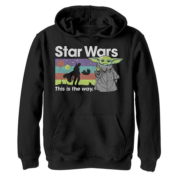 Boys 8 20 Star Wars The Mandalorian The Child aka Baby Yoda Go Their Own Way Graphic Hoodie