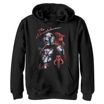 Boys 8-20 Star Wars: The Mandalorian Retro Faded Glow Graphic Hoodie