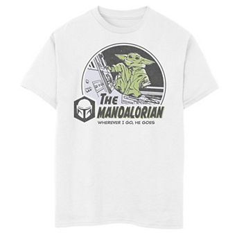 Boys 6-20 Star Wars: The Mandalorian The Child aka Baby Yoda In Space Graphic Tee