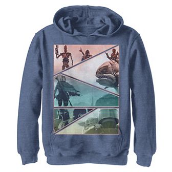 Boys 8-20 Star Wars Mandalorian Panel Slice Graphic Hoodie