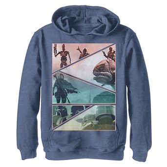 Boys 8-20 Star Wars Mandalorian Panel Slice Graphic Hoodie