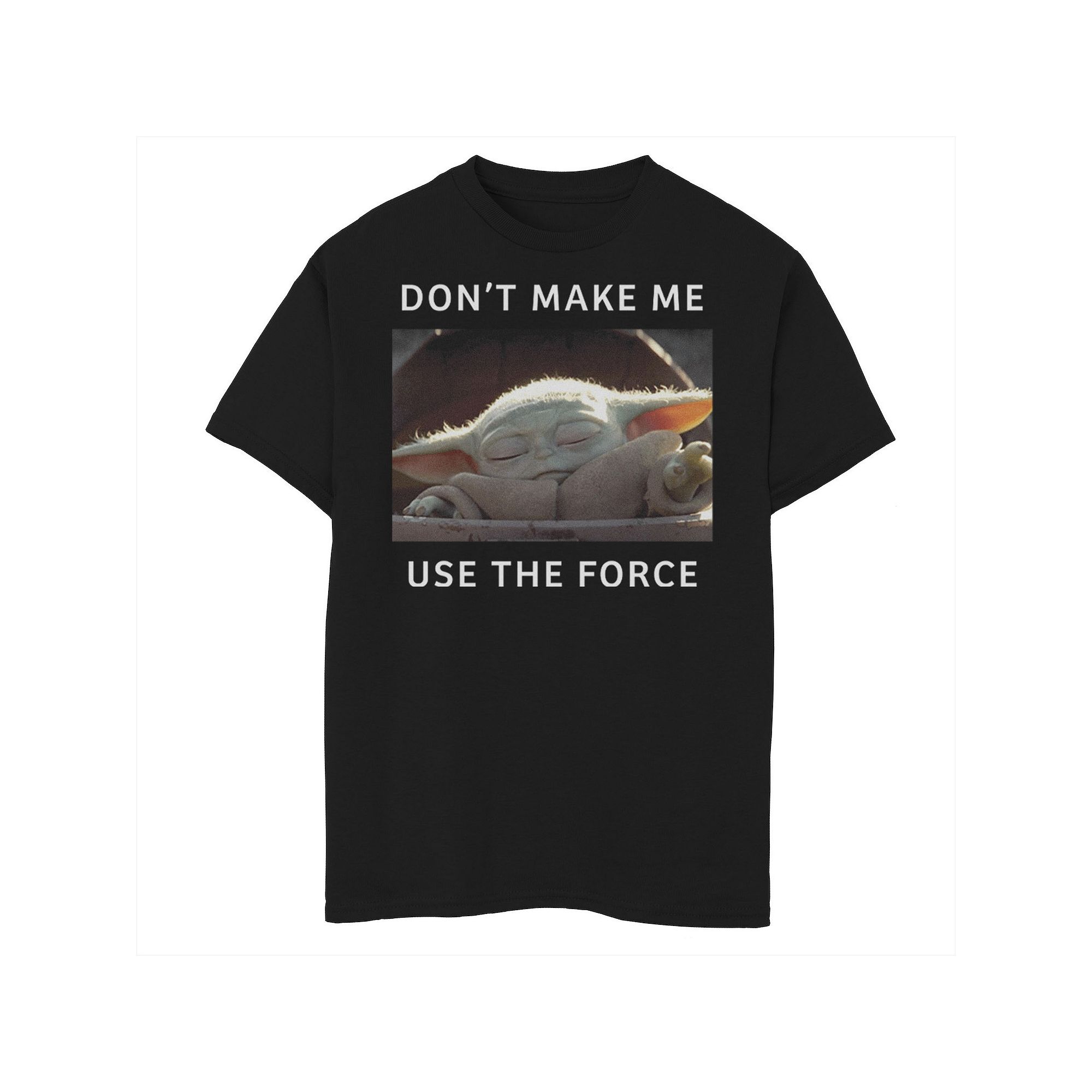 Boys 8-20 Star Wars The Child aka Baby Yoda Force Meme Quote Graphic Tee, B