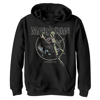 Boys 4-20 Star Wars The Mandalorian Neon Pop Art Graphic Hoodie