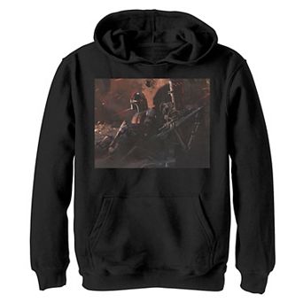 Boys 4-20 Star Wars Mando Warzone Poster Graphic Hoodie