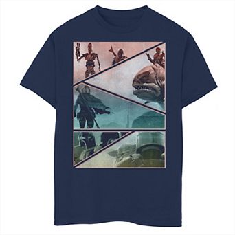 Boys 6-20 Star Wars Mandalorian Panel Slice Graphic Tee