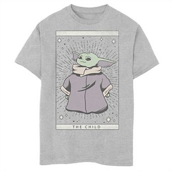 Boys 8-20 Star Wars The Mandalorian The Child aka Baby Yoda Tarot Graphic Tee
