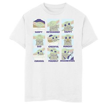 Boys 6-20 Star Wars The Child aka Baby Yoda Emotions Box Up Graphic Tee