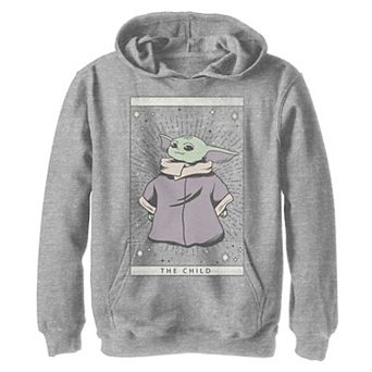 Boys 8-20 Star Wars The Mandalorian The Child aka Baby Yoda Tarot Graphic Hoodie