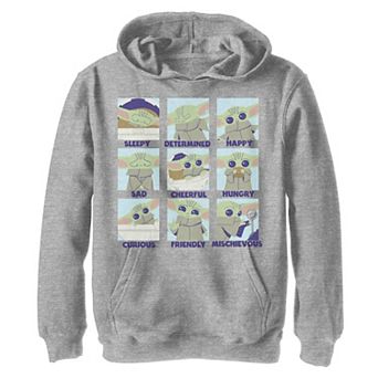 Boys 8-20 Star Wars The Child aka Baby Yoda Emotions Box Up Graphic Hoodie