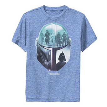 Boys 8-20 Star Wars The Mandalorian Moff Gideon Helmet Fill Performance Graphic Tee