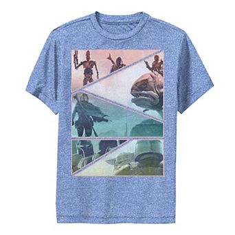 Boys 8-20 Star Wars Mandalorian Panel Slice Performance Graphic Tee