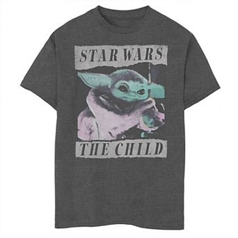 Boys 8-20 Star Wars The Mandalorian The Child aka Baby Yoda Ripped Poster Graphic Tee