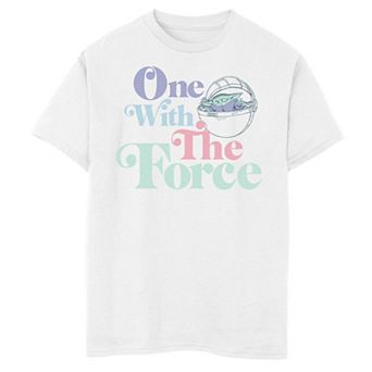 Boys 6-20 Star Wars The Child aka Baby Yoda One With The Force Graphic Tee