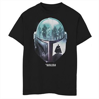Boys 8-20 Star Wars The Mandalorian Moff Gideon Helmet Fill Graphic Tee