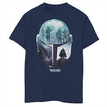 Boys 8-20 Star Wars The Mandalorian Moff Gideon Helmet Fill Graphic Tee