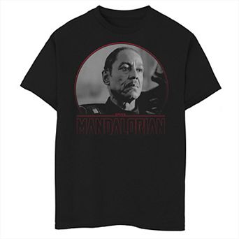 Boys 8-20 Star Wars The Mandalorian Moff Gideon Dark Circle Portrait Graphic Tee