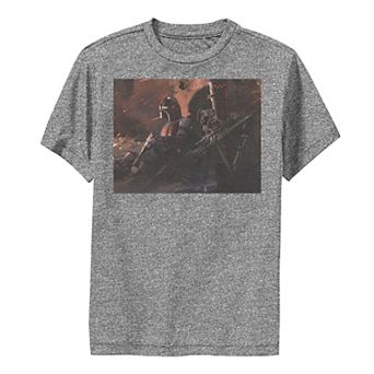 Boys 8-20 Star Wars Mando Warzone Poster Performance Graphic Tee