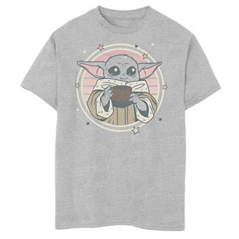 Boys 8-20 Star Wars Cutesy Yoda Sipping Graphic Tee