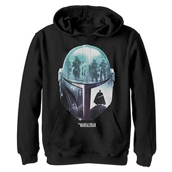 Boys 8-20 Star Wars The Mandalorian Moff Gideon Helmet Fill Graphic Hoodie