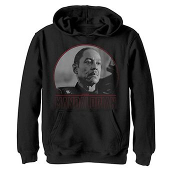 Boys 4-20 Star Wars The Mandalorian Moff Gideon Dark Circle Portrait Graphic Hoodie