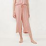 Women's LC Lauren Conrad Smocked Pajama Capri Pants