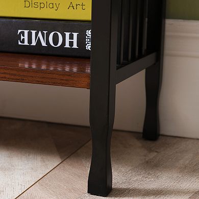 Leick Furniture Ironcraft Bookcase with Drawer Storage