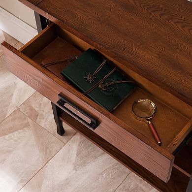 Leick Furniture Ironcraft Bookcase with Drawer Storage