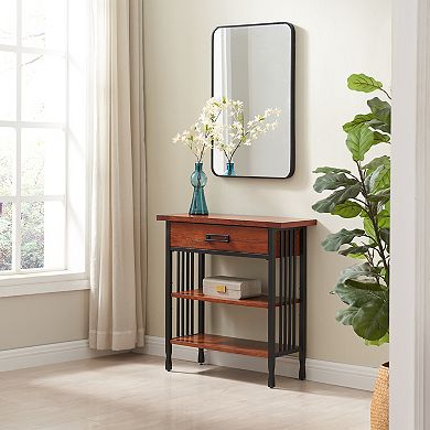 Leick Furniture Ironcraft Bookcase with Drawer Storage