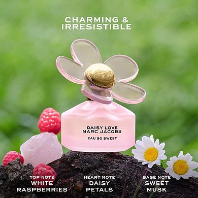 Daisy Love Eau So Sweet Eau de Toilette with White Raspberry, Daisy Petals & Sweet Musk