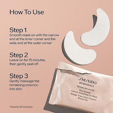 Benefiance WrinkleResist24 Pure Retinol Express Smoothing Eye Mask