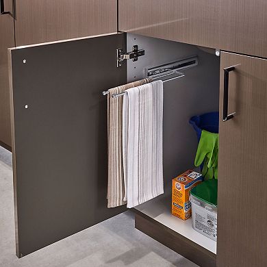 Rev-a-shelf Pullout Dish Towel Bar Under Kitchen Cabinet, Chrome, 563-51-c