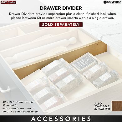 Rev-a-shelf Trim-to-fit Shallow Drawer Organizer Insert, 18.5 X 22 In, 4wut-1sh