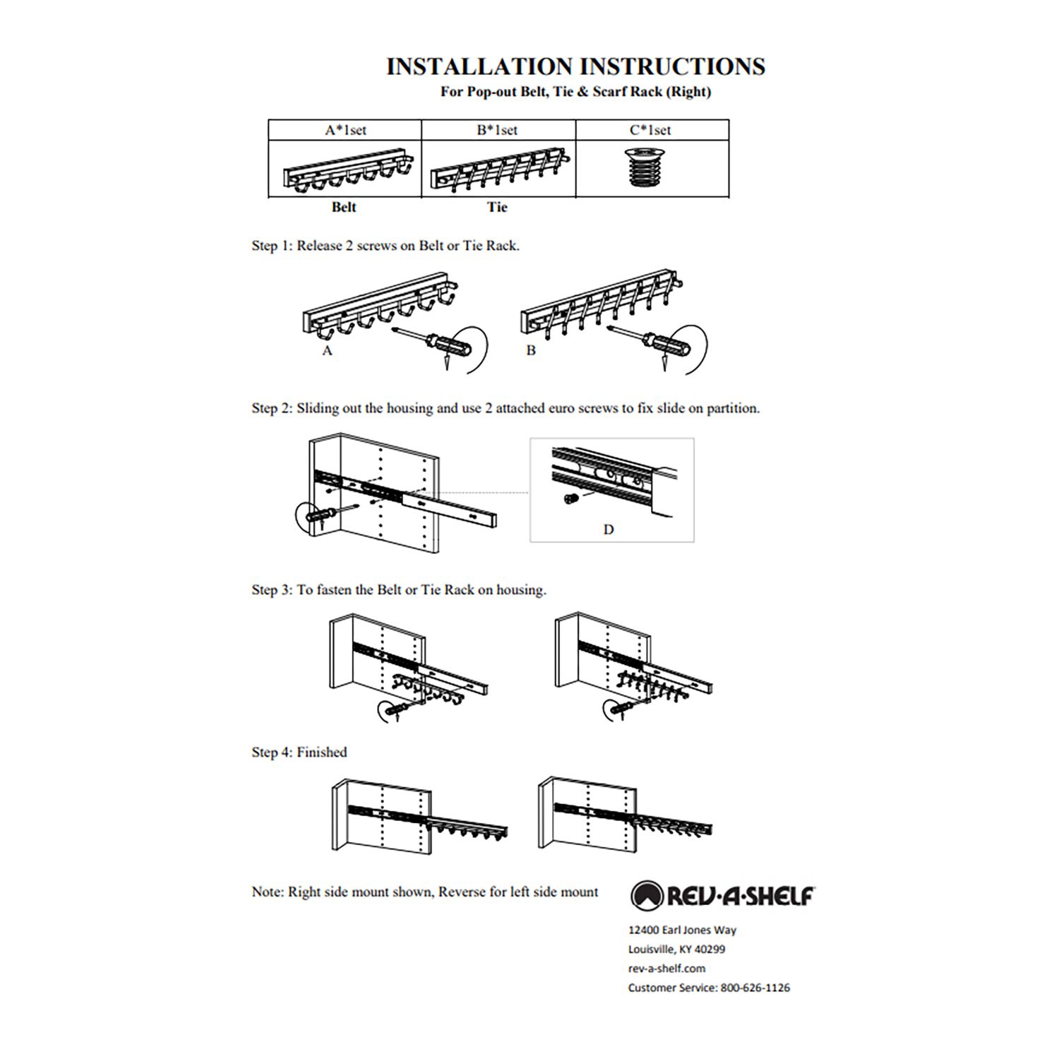 Sidelines Wall Mount Belt Rack With 7 Hooks - 14 Long In