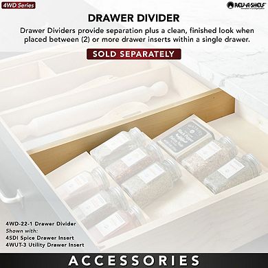 Rev-a-shelf 16'' Kitchen Drawer Organizer Insert Spice Rack Three-tier, 4sdi-18