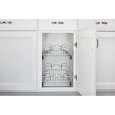 Rev-a-shelf Kitchen Cabinet Pullout Shelf Organizer, 12 X 18 In, 5wb2-1218cr-1