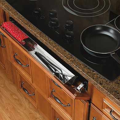 Rev-A-Shelf 28" Front Tip-Out Sink Tray Organizer for Kitchen Sink, 6541-28-52