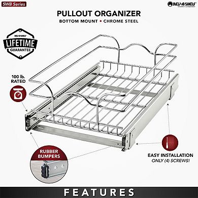 Rev-a-shelf Kitchen Cabinet Pullout Shelf Organizer, 12 X 20 In, 5wb1-1220cr-1