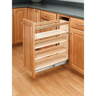 Rev-a-shelf 8" Pull Out Kitchen Cabinet Organizer Pantry Spice Rack, 448-bc-8c