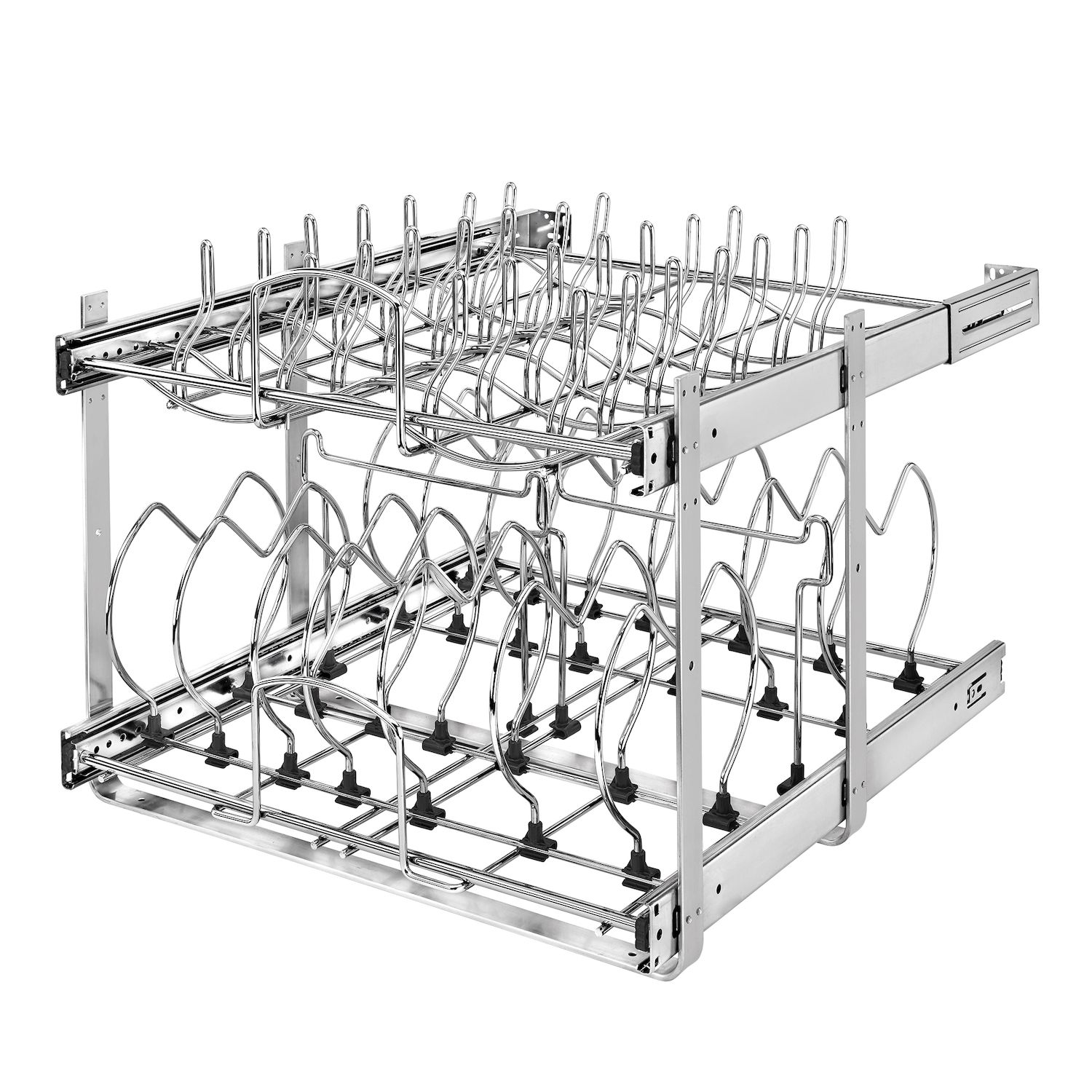 Rev-A-Shelf 5WB1-1218CR-1 12x18 Single Wire Basket Pull Out Cabinet Organizer