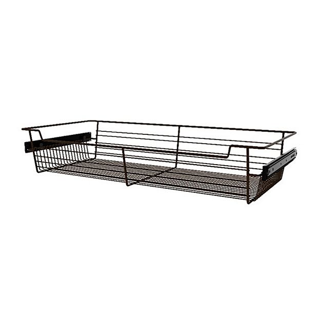 14 Inch Deep Closet or Kitchen Cabinet Heavy-Gauge Wire Baskets w/  Full-Extension Slides by Rev-A-Shelf